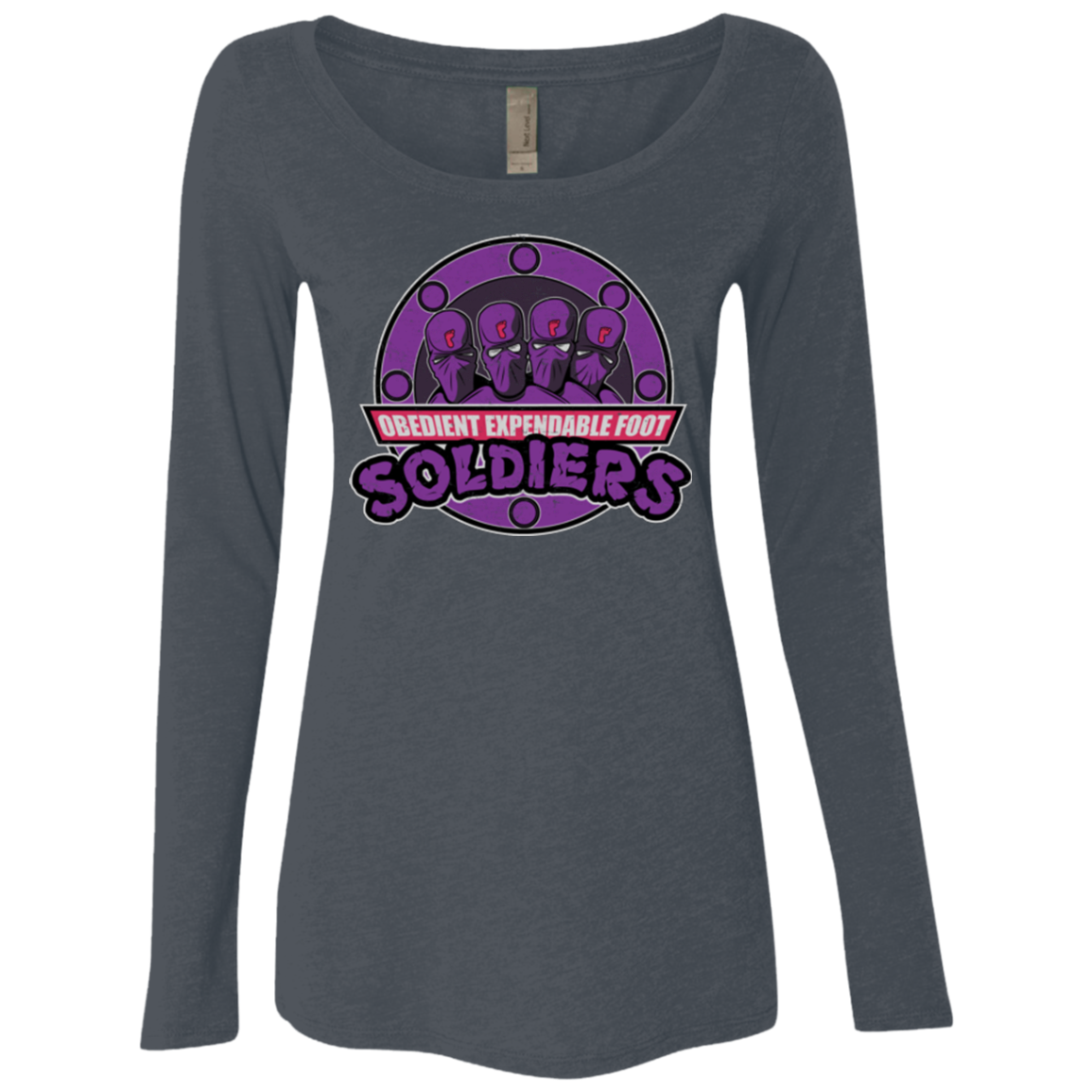 OBEDIENT EXPENDABLE FOOT SOLDIERS Women's Triblend Long Sleeve Shirt