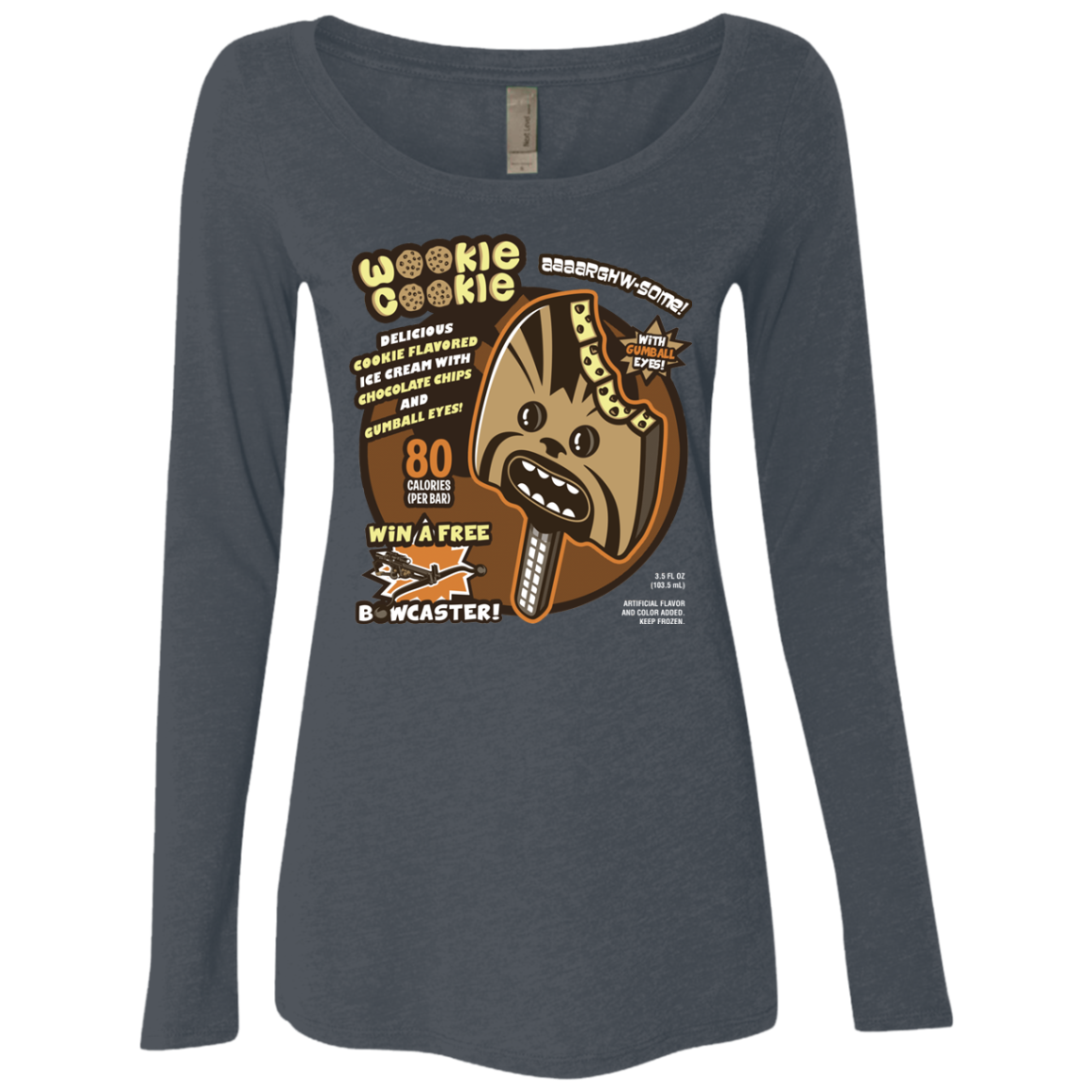 Wookie Cookie Women's Triblend Long Sleeve Shirt