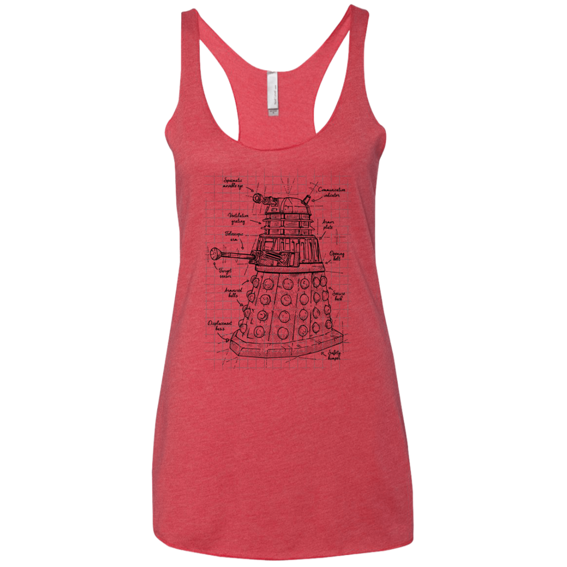 Dalek Plan Women's Triblend Racerback Tank