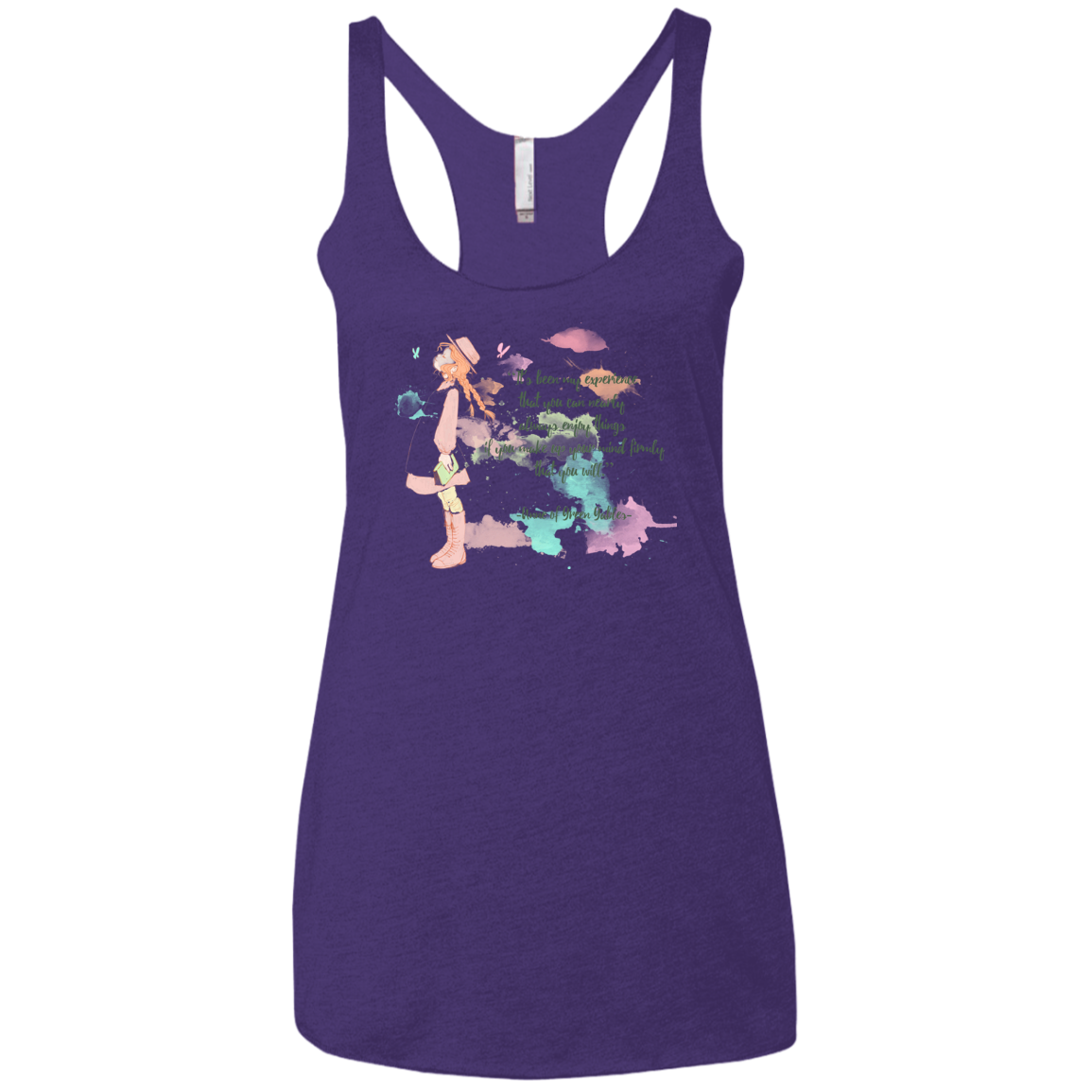 Anne of Green Gables Women's Triblend Racerback Tank