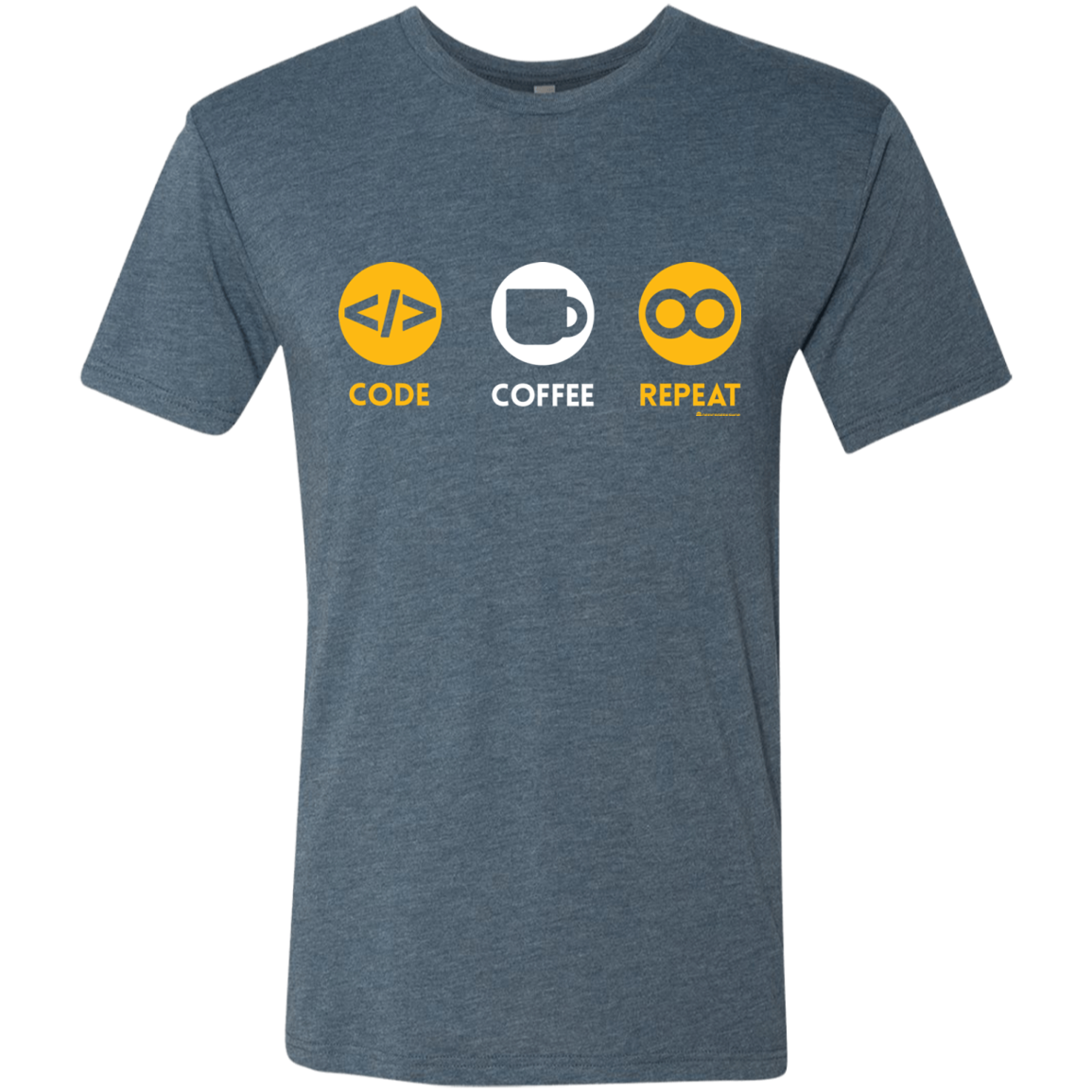 Code Coffee Repeat Men's Triblend T-Shirt