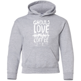 Ghouls Love Coffee Youth Hoodie
