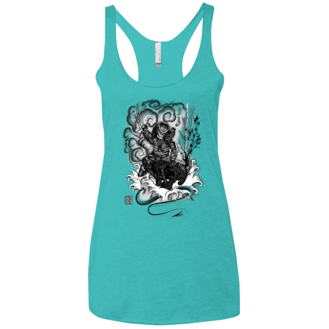 The hunter and the demon Women's Triblend Racerback Tank