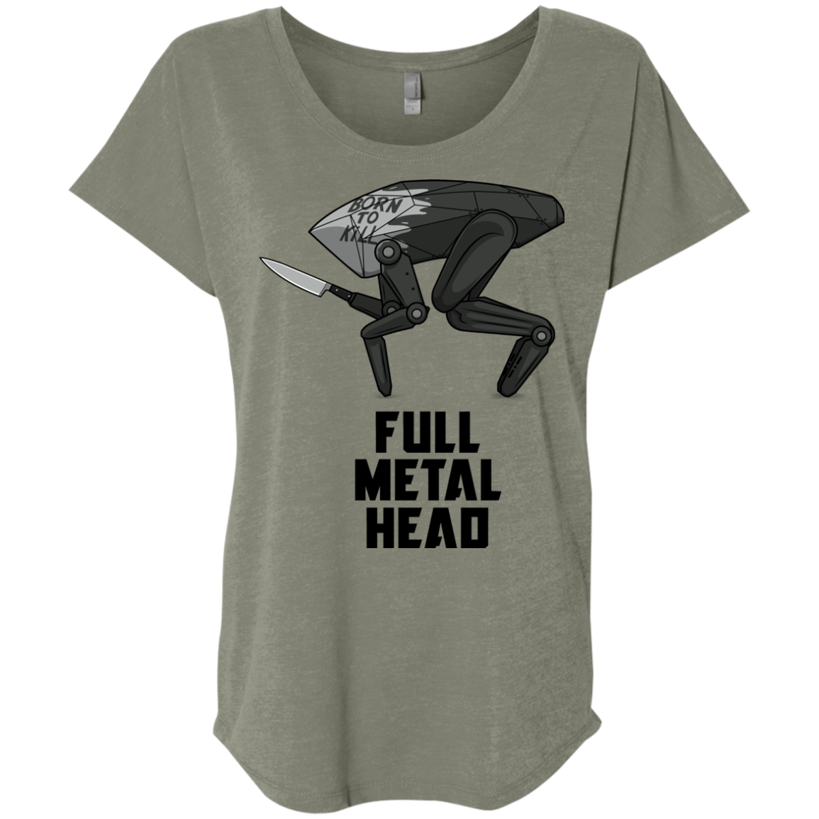 Full Metal Head Triblend Dolman Sleeve