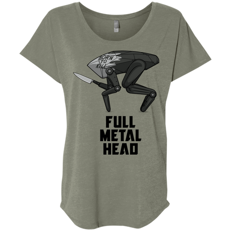 Full Metal Head Triblend Dolman Sleeve