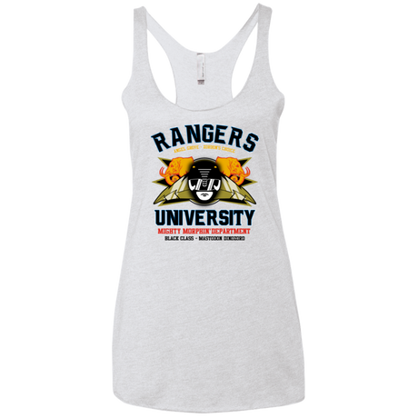 Rangers U Black Ranger Women's Triblend Racerback Tank