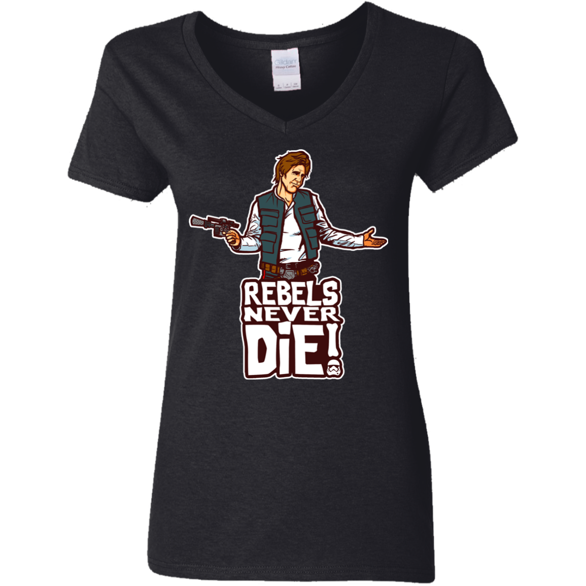 Rebels Never Die Women's V-Neck T-Shirt