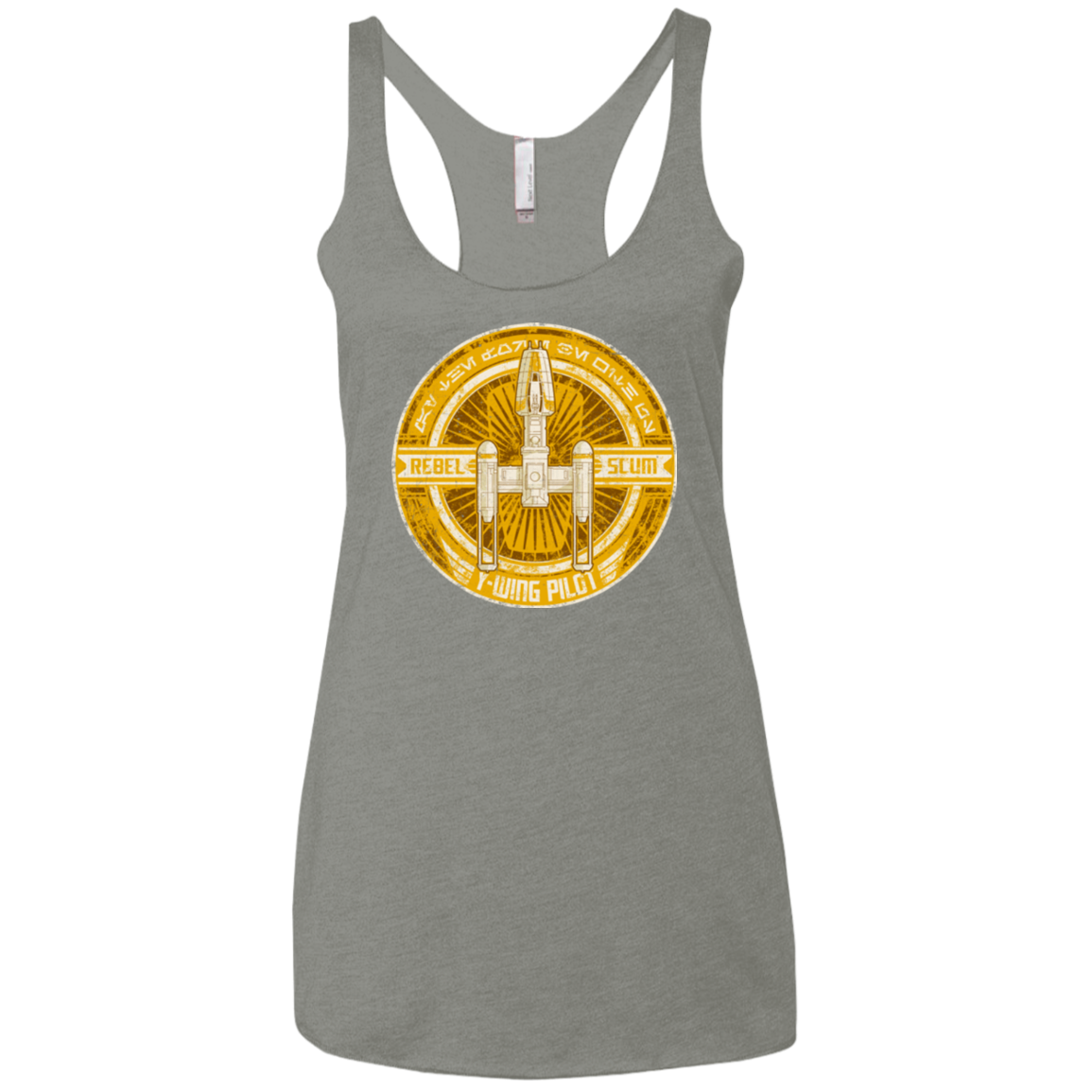 Y-Wing Scum Women's Triblend Racerback Tank