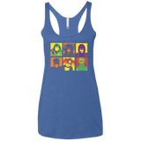 Kick Ass pop Women's Triblend Racerback Tank