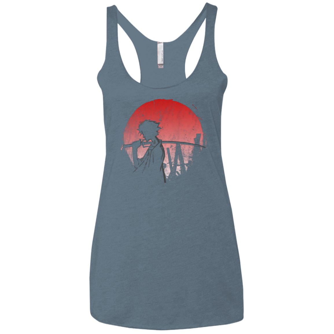 Stray dog mugan Women's Triblend Racerback Tank