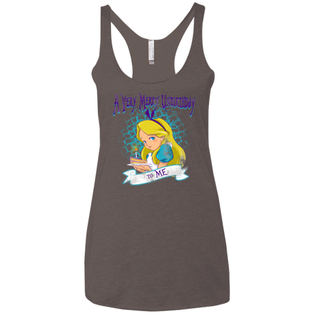 A Very Merry Un-Birthday Women's Triblend Racerback Tank