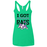 Rats on rats on rats Women's Triblend Racerback Tank