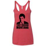 Tony Fucking Montana Women's Triblend Racerback Tank