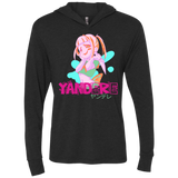 Yandere Triblend Long Sleeve Hoodie Tee