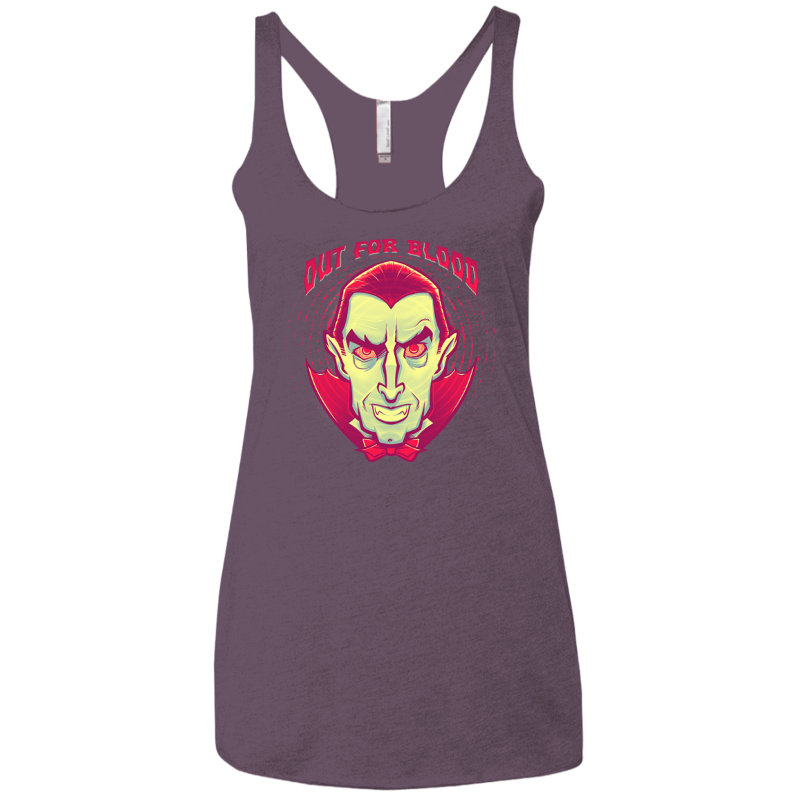 OUT FOR BLOOD Women's Triblend Racerback Tank