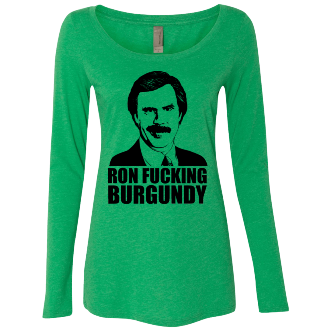 Ron Fucking Burgundy Women's Triblend Long Sleeve Shirt