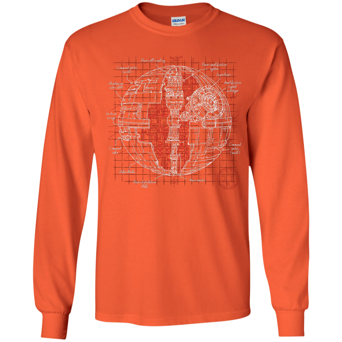 Death Star Plan Youth Long Sleeve T-Shirt
