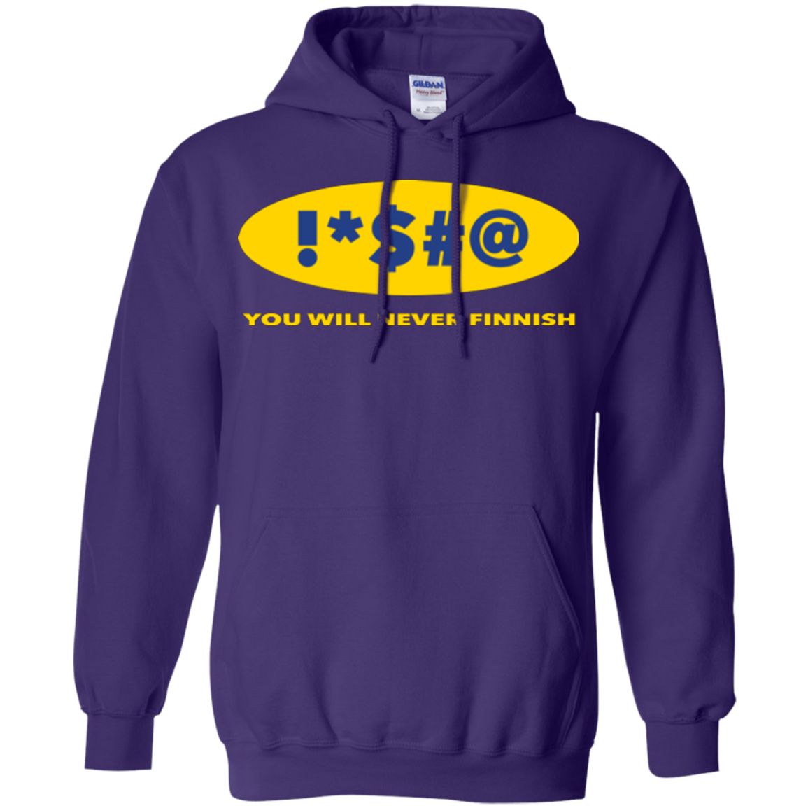 Swearing Never Finnish Pullover Hoodie
