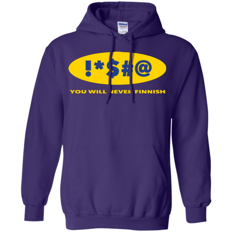 Swearing Never Finnish Pullover Hoodie