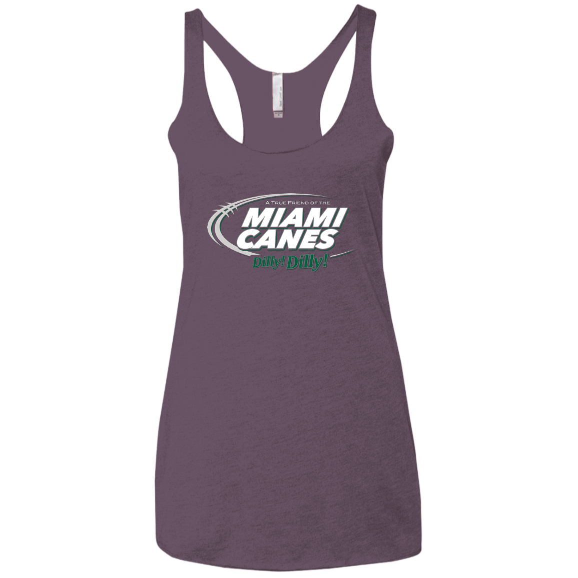 Miami Dilly Dilly Women's Triblend Racerback Tank