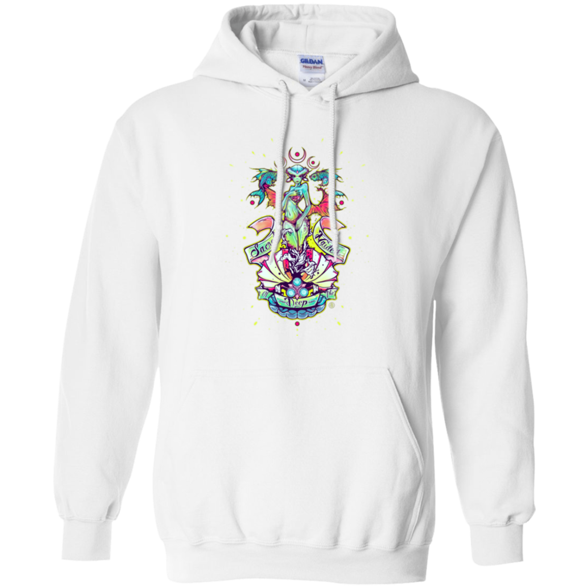 Sacred Maiden of the Deep Pullover Hoodie