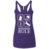 Wizards Rule Women's Triblend Racerback Tank