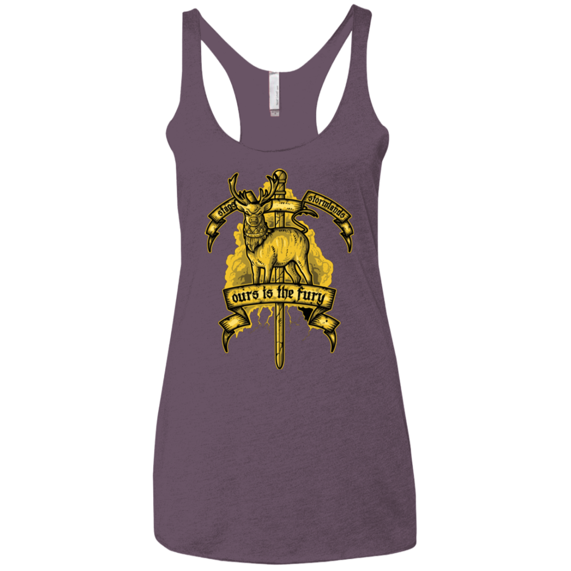 OURS IS THE FURY Women's Triblend Racerback Tank