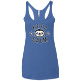 Keep Calm Women's Triblend Racerback Tank