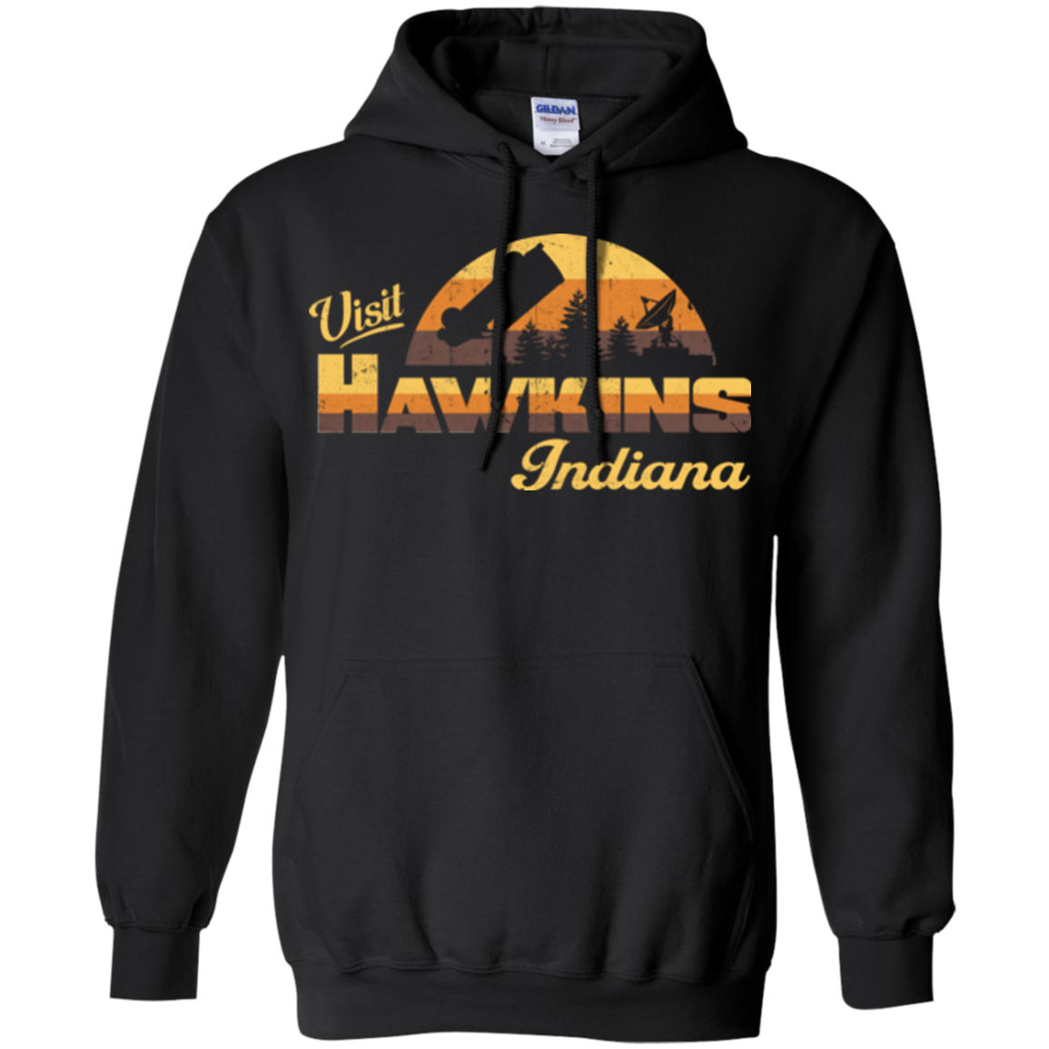 Visit Hawkins Pullover Hoodie