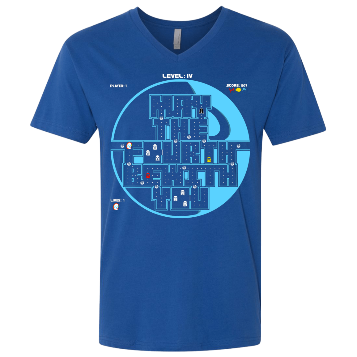 Pacman May The Fourth Men's Premium V-Neck