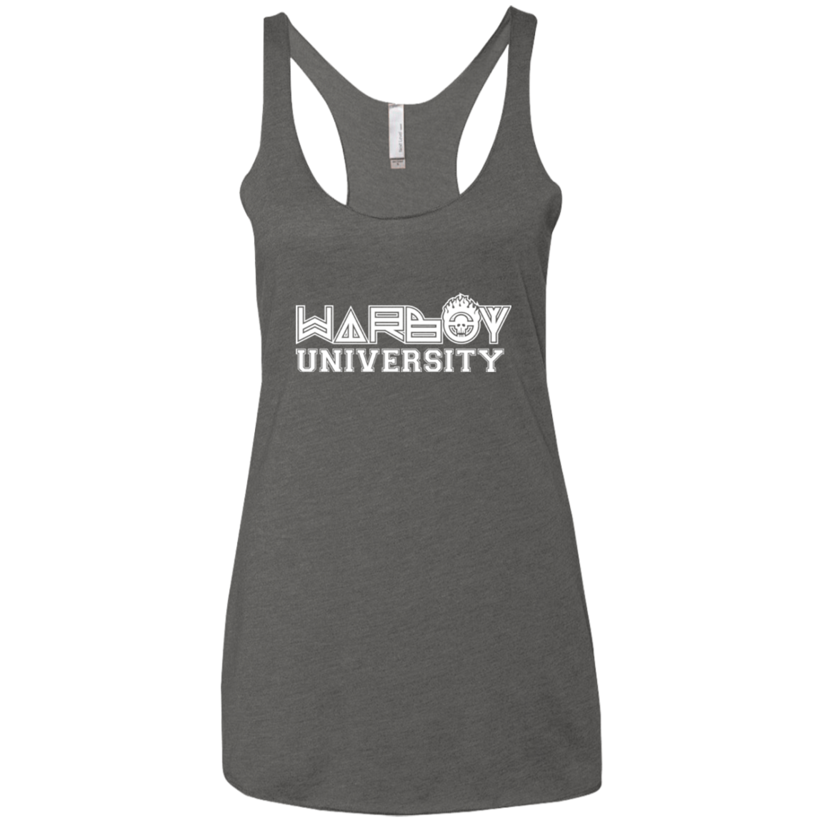 Warboy University Women's Triblend Racerback Tank