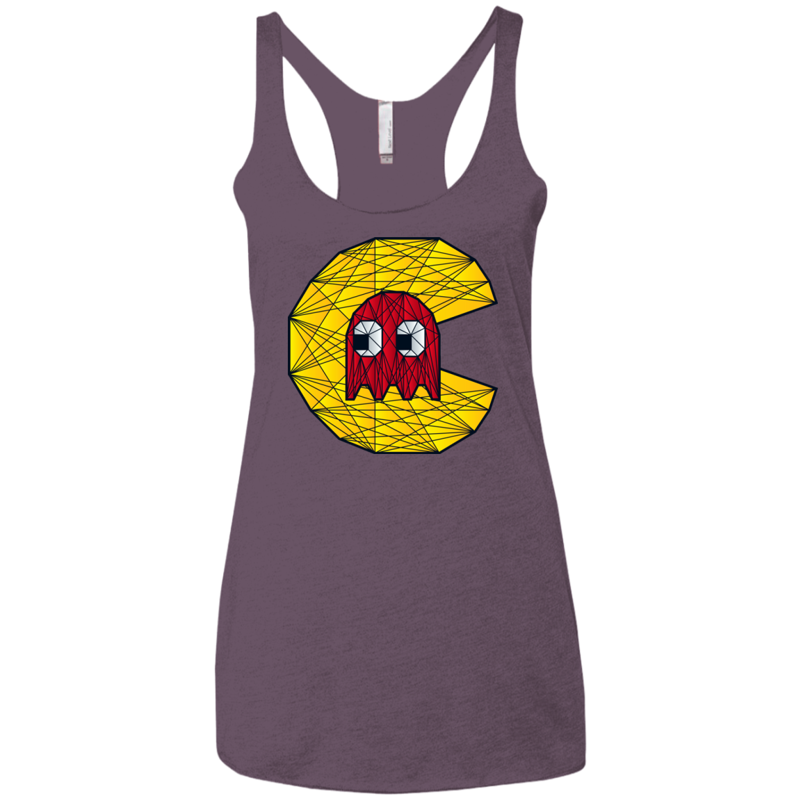 Poly Pac Man Women's Triblend Racerback Tank