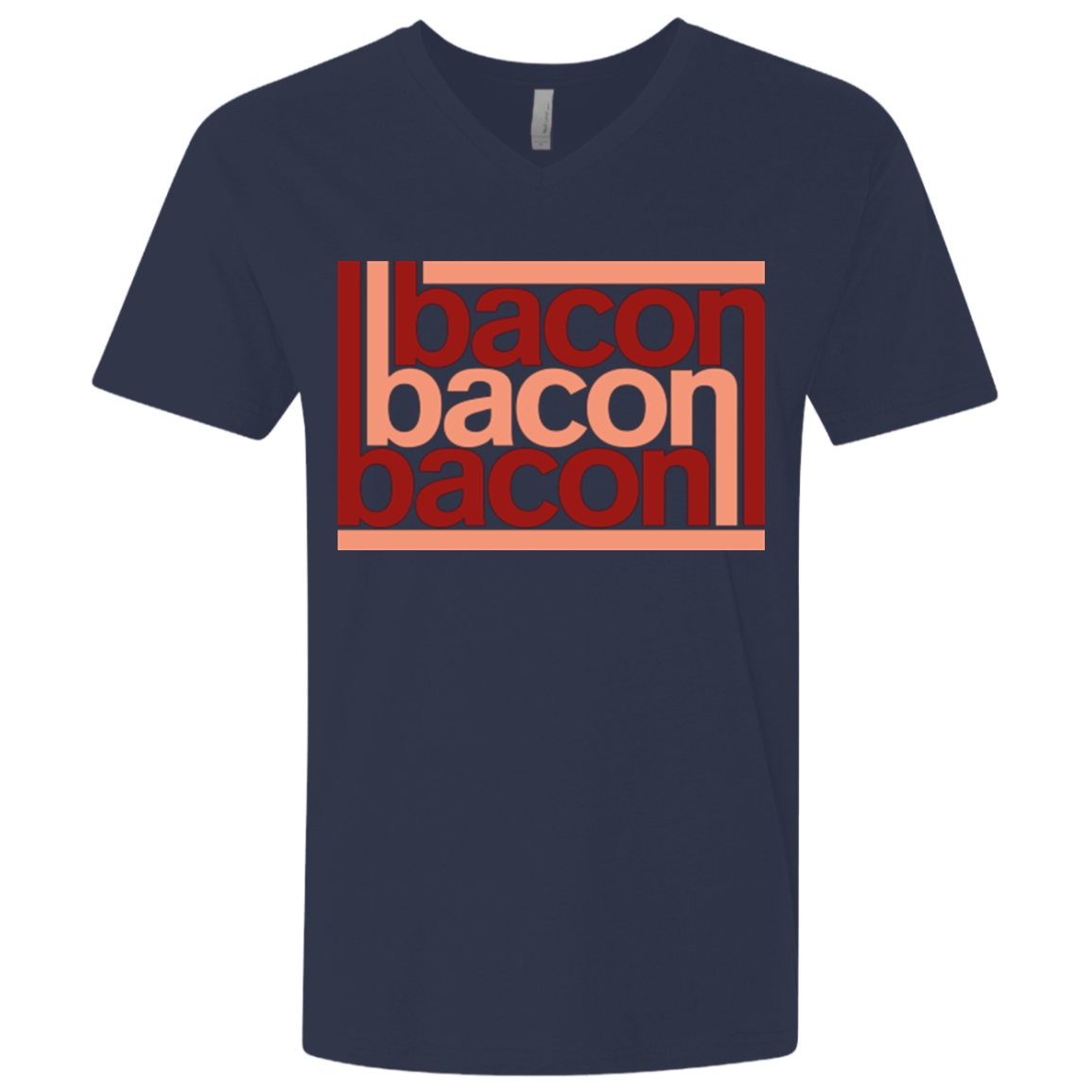 Bacon-Bacon-Bacon Men's Premium V-Neck