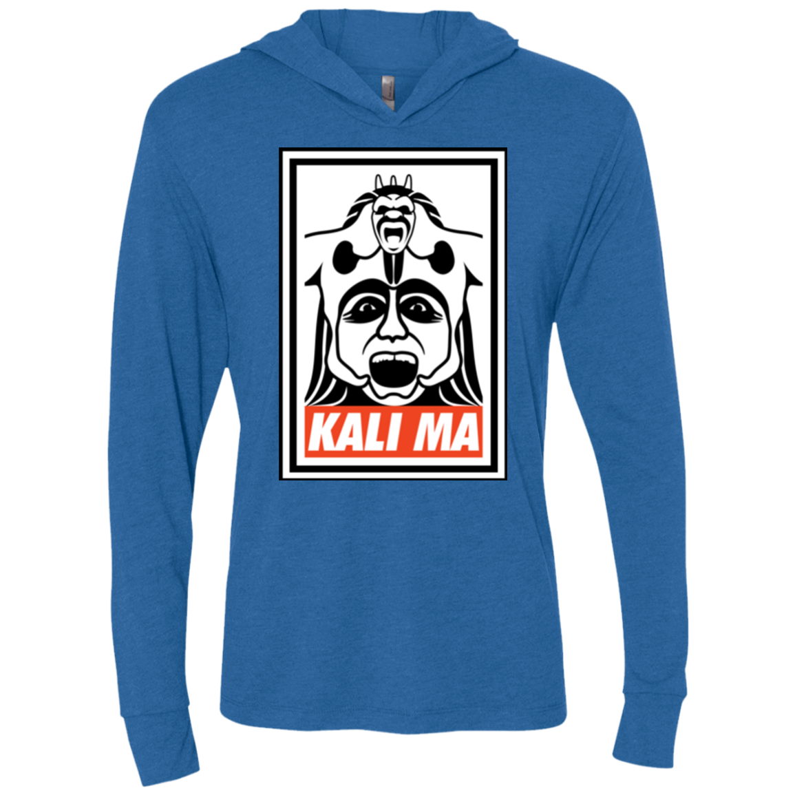Kali Ma Triblend Long Sleeve Hoodie Tee