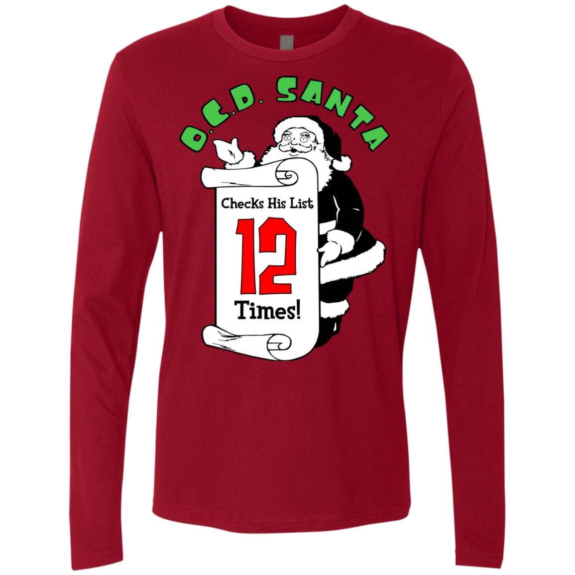 OCD Santa Men's Premium Long Sleeve