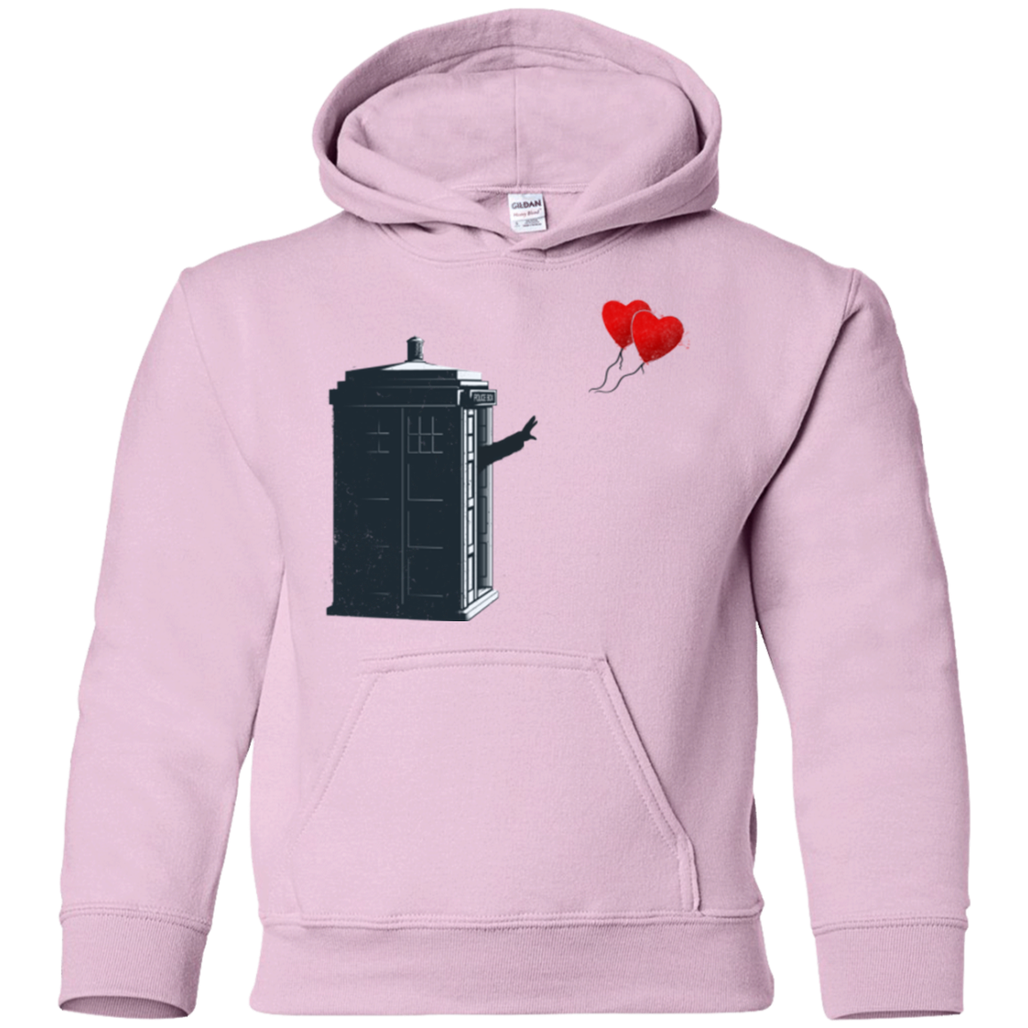 Dr Banksy Heart Balloon Youth Hoodie