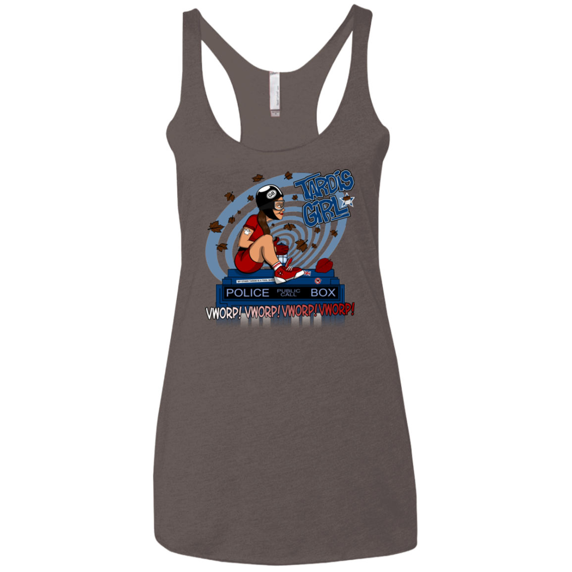 Tardis Girl Women's Triblend Racerback Tank