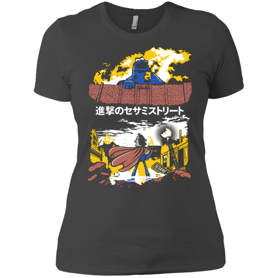 Attack on Sesame Street Women's Premium T-Shirt
