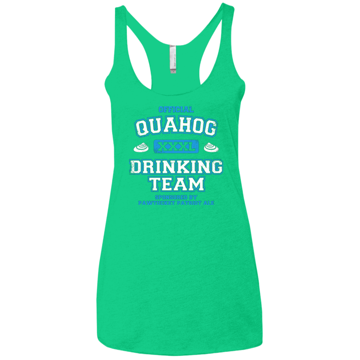 Quahog Drinking Team Women's Triblend Racerback Tank