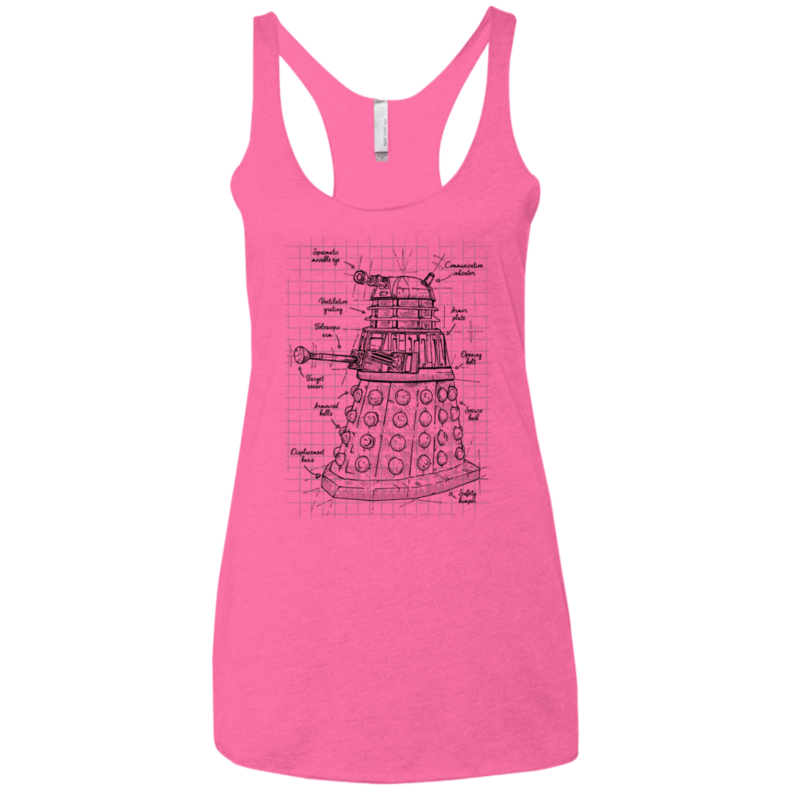 Dalek Plan Women's Triblend Racerback Tank