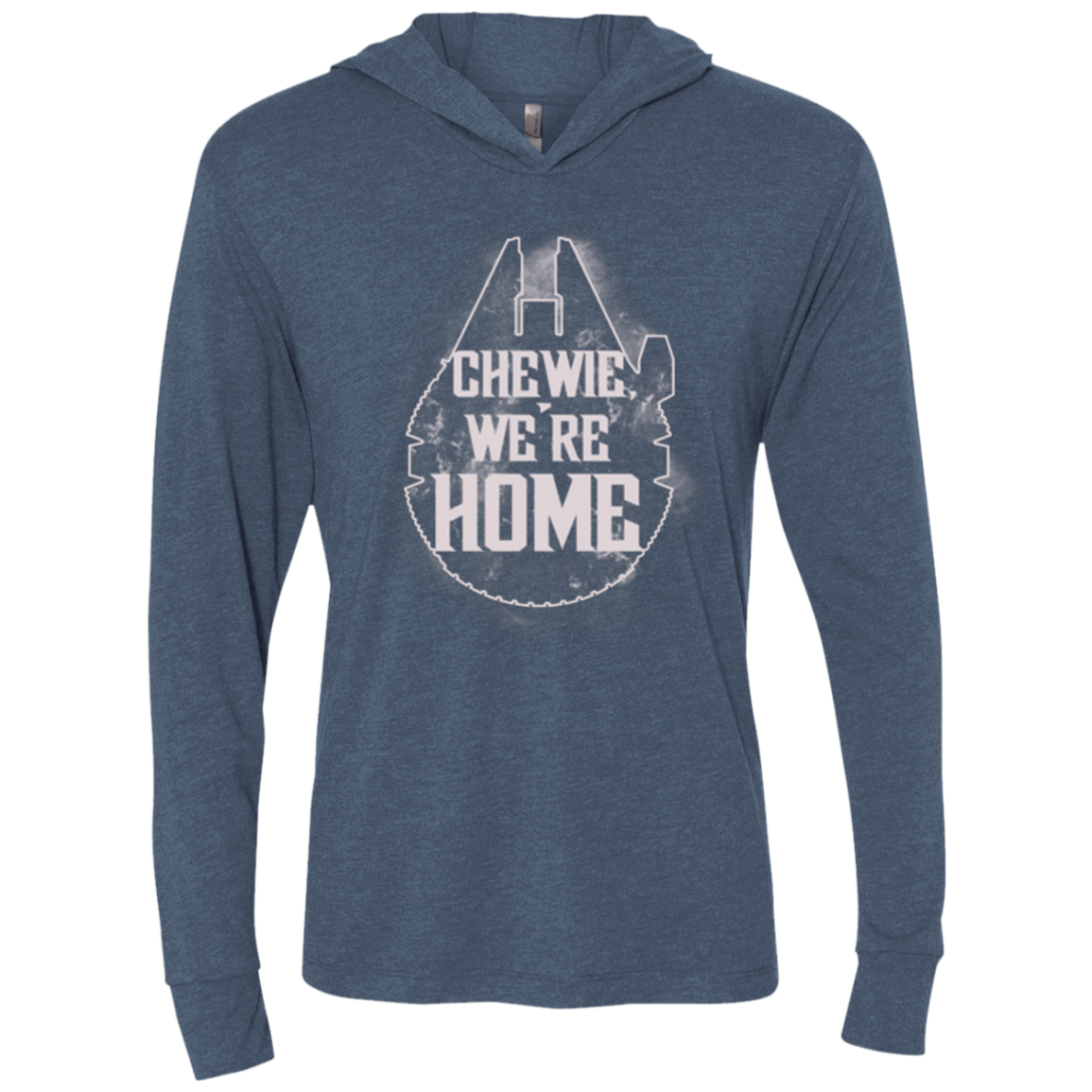 We're Home Triblend Long Sleeve Hoodie Tee