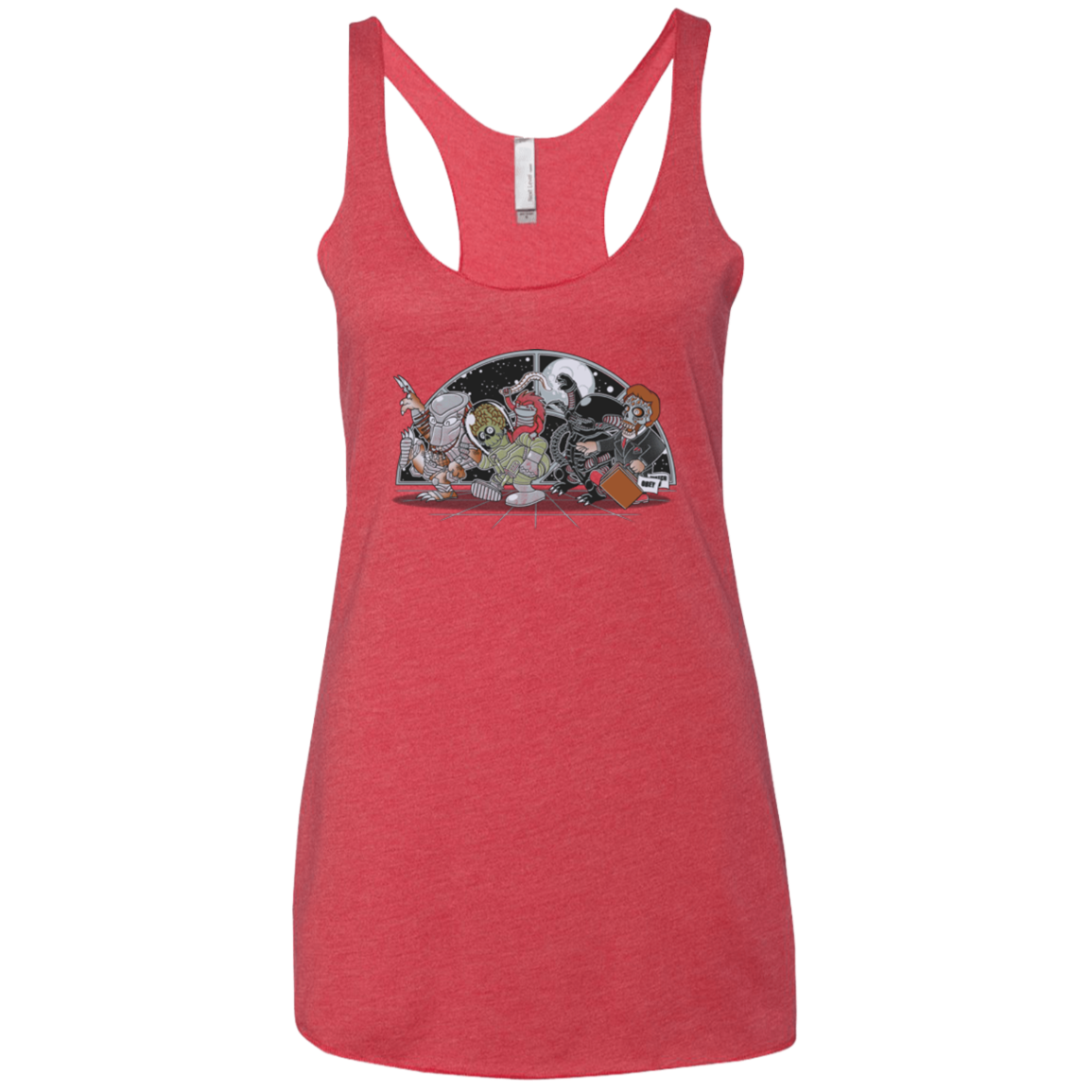 Where The Nasty Aliens are Women's Triblend Racerback Tank