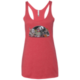 Where The Nasty Aliens are Women's Triblend Racerback Tank