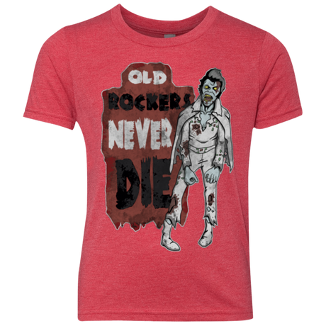 Old Rockers Never Die Youth Triblend T-Shirt