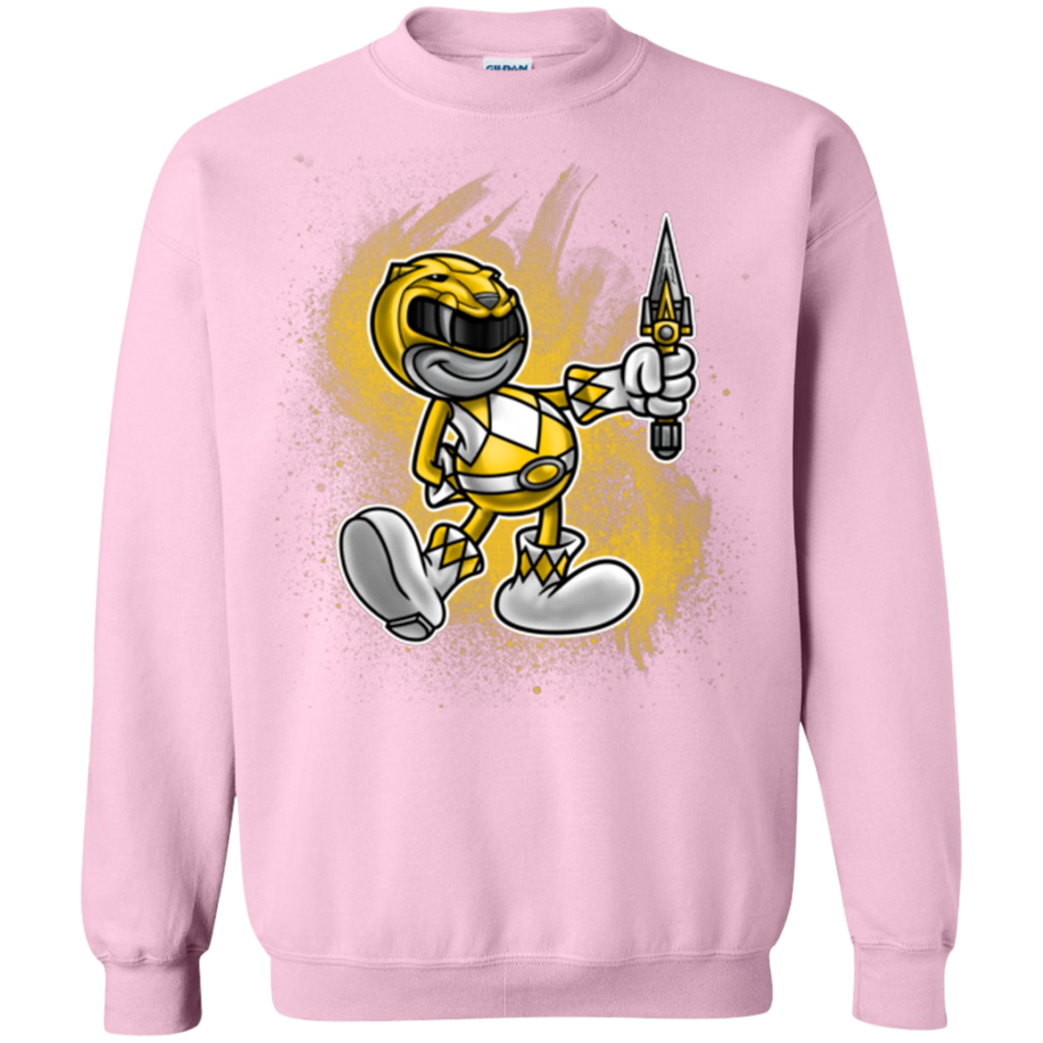 Yellow Ranger Artwork Crewneck Sweatshirt