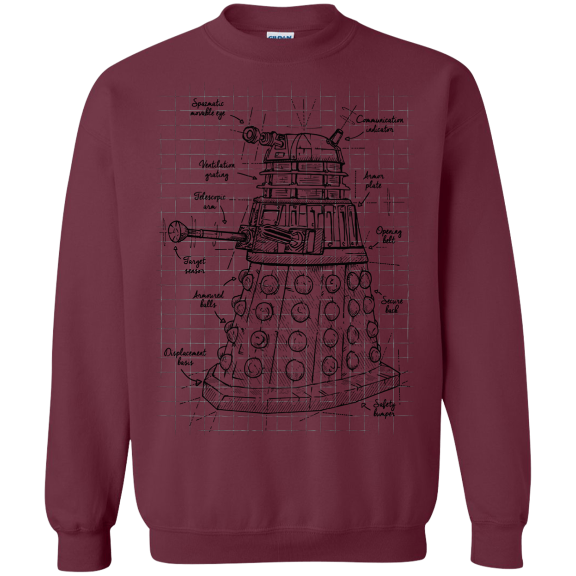 Dalek Plan Crewneck Sweatshirt