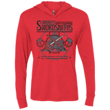 Dwarven Swordsmiths Triblend Long Sleeve Hoodie Tee