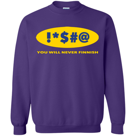 Swearing Never Finnish Crewneck Sweatshirt