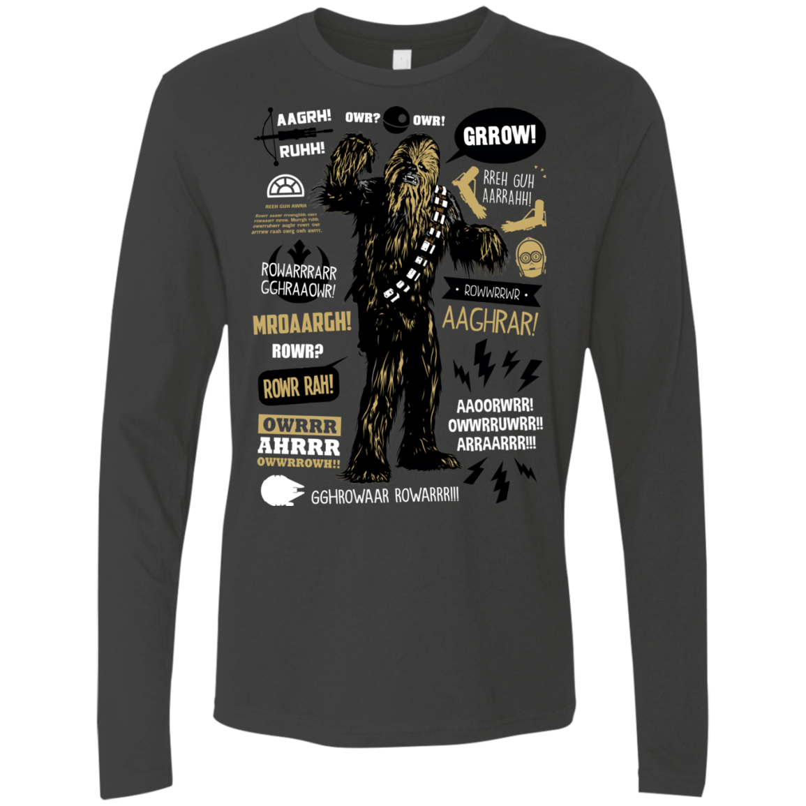 Wookie Famous Quotes Men's Premium Long Sleeve