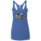 Where The Nasty Aliens are Women's Triblend Racerback Tank